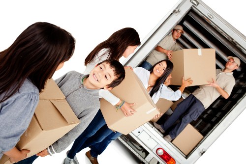 Removal team helping with a house move in Haringey