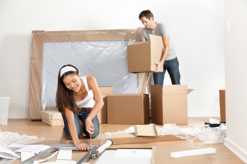 Student removals team helping with boxes and furniture in Haringey