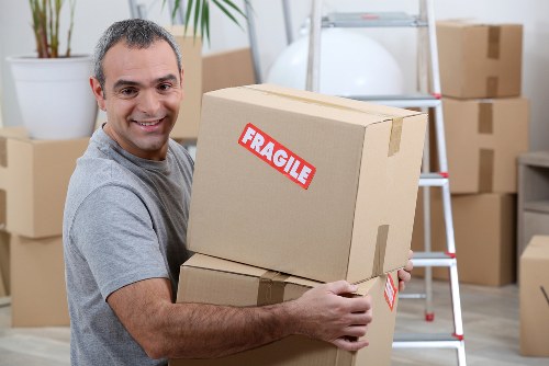 Removal van ready for a local move in Haringey