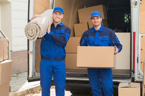 Careful transport of office items during a North London relocation