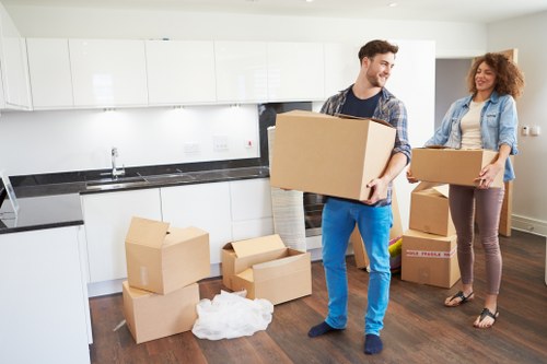 Removal van loaded for a Haringey residential relocation