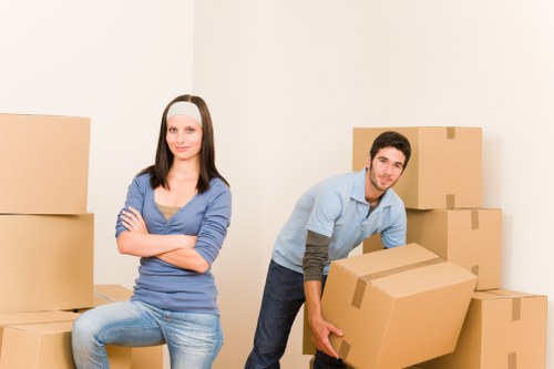 Careful handling of desks and IT items during a Haringey office move