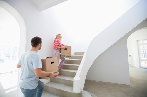 Office furniture and equipment prepared for a local commercial relocation