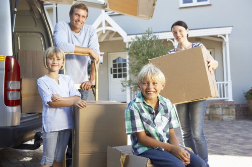 Moving van supporting a flat move in North London
