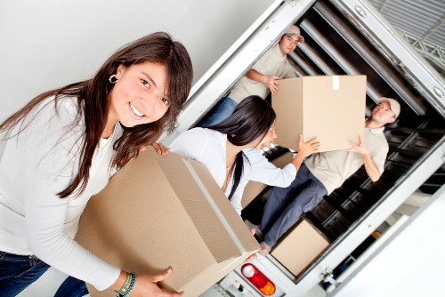 Truck loading for a flat or house move in Haringey