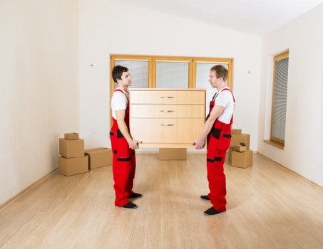 Packing and loading furniture for same day removals